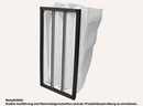 Taschenfilter 287 x 592 x 500mm F7 / ISO ePM10 75%, Kst.-Rahmen