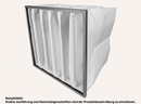 Taschenfilter 592 x 592 x 360mm F7 / ISO ePM2,5 60%, Met.-Rahmen